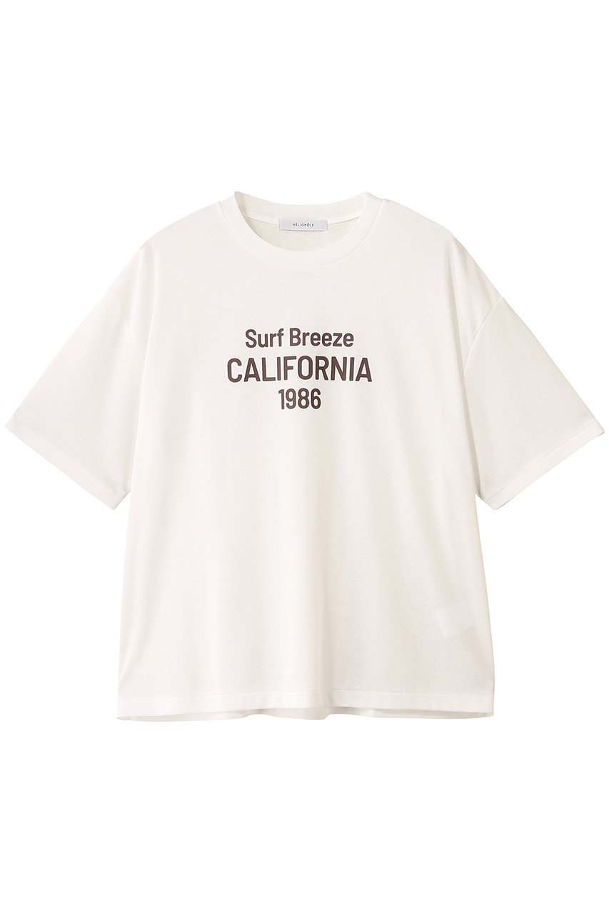 HELIOPOLE CALIFORNIA ロゴTシャツ (ホワイト, 38) エリオポール ELLE SHOP HELIOPOLE CALIFORNIA ロゴTシャツ (ホワイト, 38) エリオポール ELLE SHOP