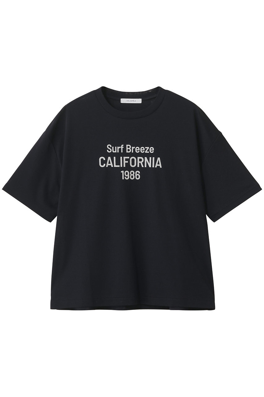 HELIOPOLE CALIFORNIA ロゴTシャツ (ネイビー, 38) エリオポール ELLE SHOP HELIOPOLE CALIFORNIA ロゴTシャツ (ネイビー, 38) エリオポール ELLE SHOP