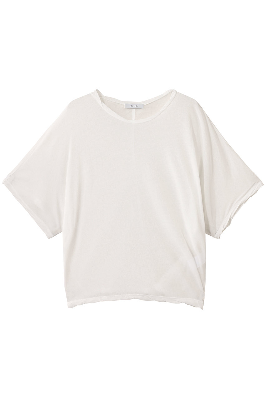 HELIOPOLE シアーコットン ドルマンスリーブTシャツ (ホワイト, 38) エリオポール ELLE SHOP HELIOPOLE シアーコットン ドルマンスリーブTシャツ (ホワイト, 38) エリオポール ELLE SHOP