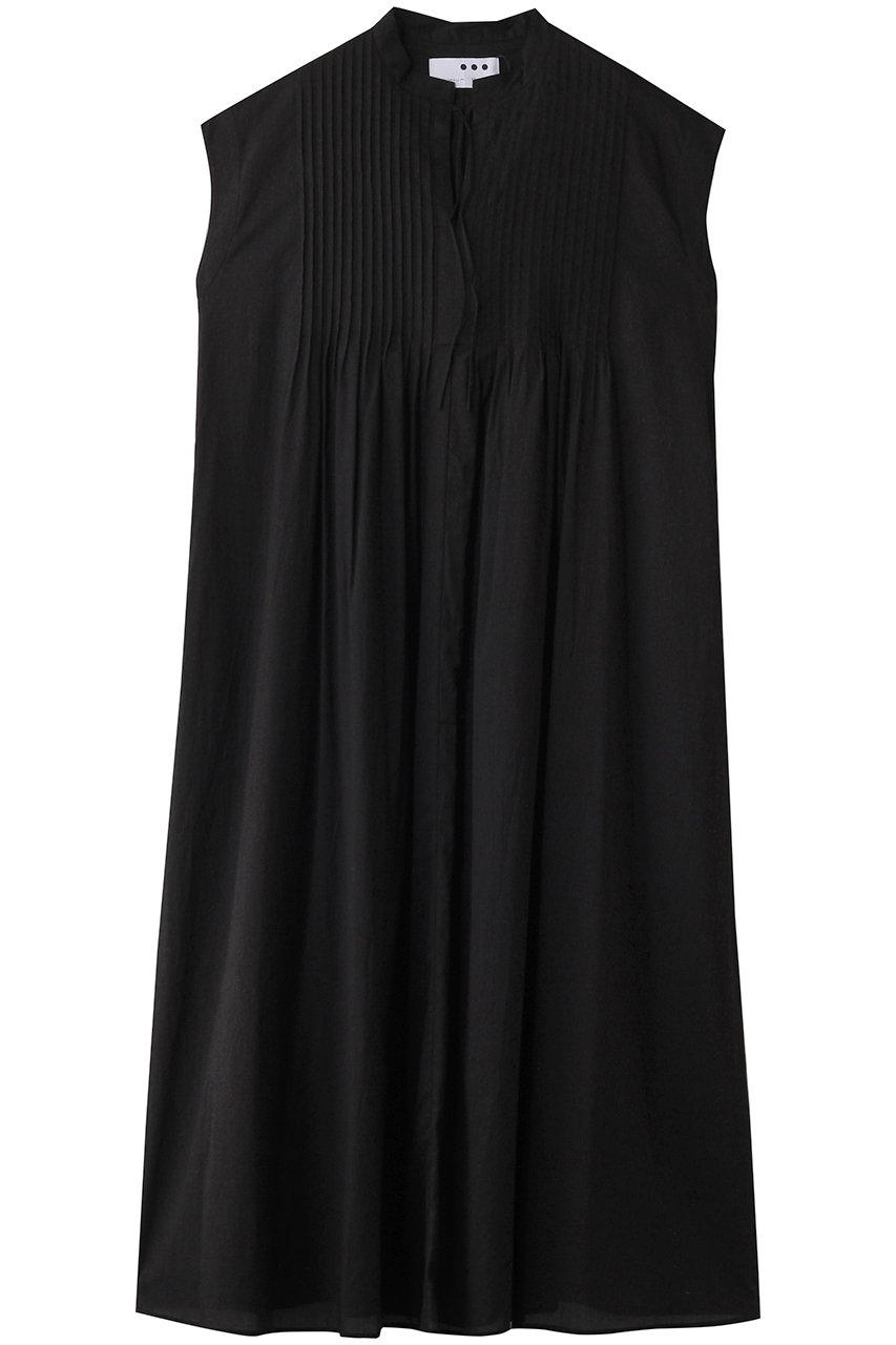 HELIOPOLE 【THREE DOTS】コットンローンタックドレス (ブラック, S) エリオポール ELLE SHOP HELIOPOLE 【THREE DOTS】コットンローンタックドレス (ブラック, S) エリオポール ELLE SHOP
