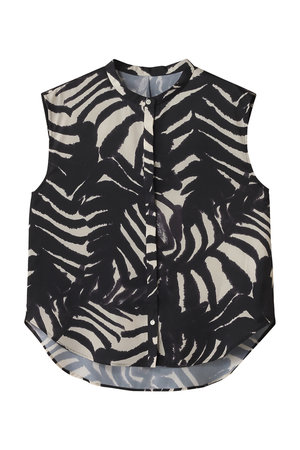 エリオポール/HELIOPOLEのARGENTI PRINT スリーブレスブラウス(110400/110401)