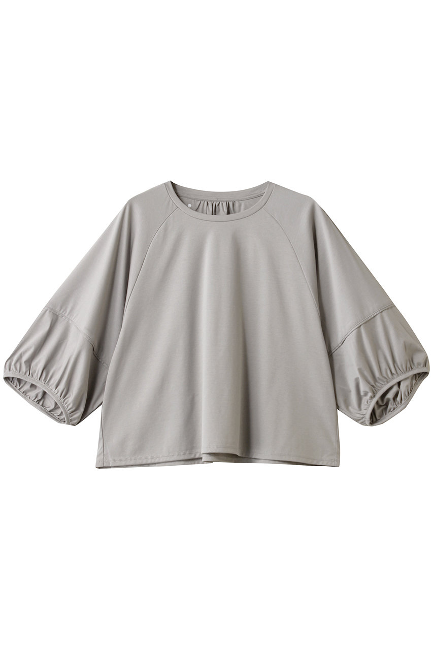 HELIOPOLE 【THREE DOTS】バルーンスリーブカットソー (ライトグレー, S) エリオポール ELLE SHOP HELIOPOLE 【THREE DOTS】バルーンスリーブカットソー (ライトグレー, S) エリオポール ELLE SHOP