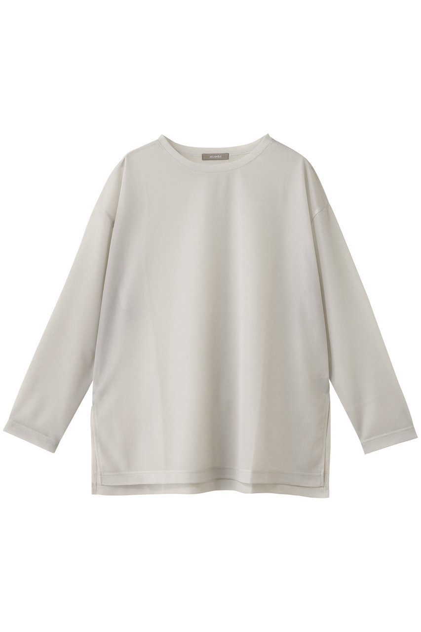 HELIOPOLE シアーロングスリーブTシャツ (ライトグレー, 38) エリオポール ELLE SHOP HELIOPOLE シアーロングスリーブTシャツ (ライトグレー, 38) エリオポール ELLE SHOP