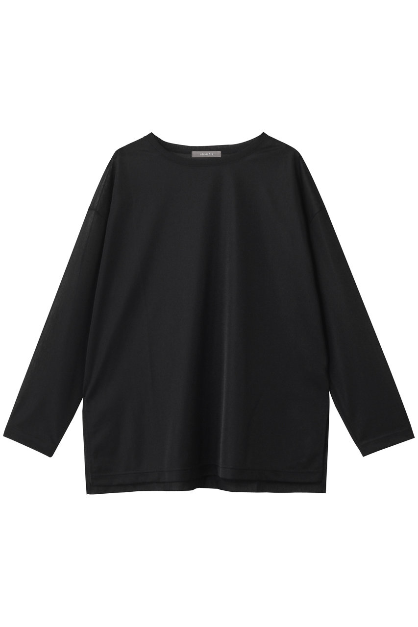 HELIOPOLE シアーロングスリーブTシャツ (ブラック, 38) エリオポール ELLE SHOP HELIOPOLE シアーロングスリーブTシャツ (ブラック, 38) エリオポール ELLE SHOP