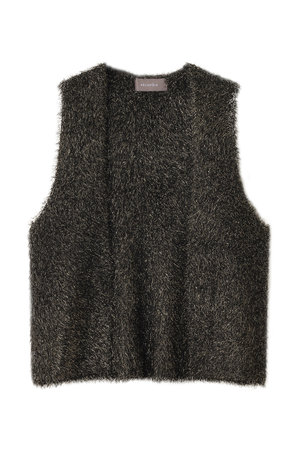 エリオポール/HELIOPOLEのグリッターニットジレ(110800/110806)