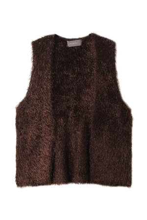 グリッターニットジレ