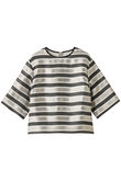 グリッターストライプTEEブラウス