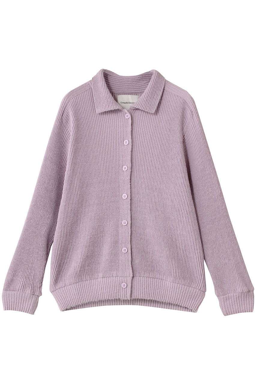 HELIOPOLE 【Gongdid Design】ニットプリーツカーディガン (ライラック, F) エリオポール ELLE SHOP HELIOPOLE 【Gongdid Design】ニットプリーツカーディガン (ライラック, F) エリオポール ELLE SHOP