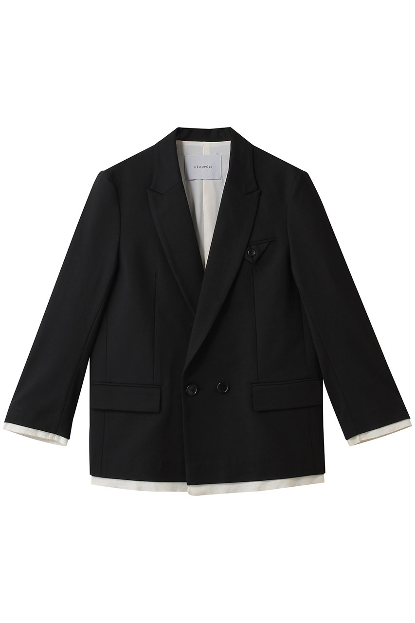 HELIOPOLE the ELLISON ジャケット (ブラック, 36) エリオポール ELLE SHOP