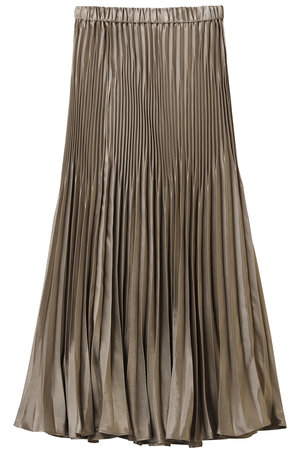 エリオポール/HELIOPOLEのシャイニーツイルプリーツスカート(110700/110703)