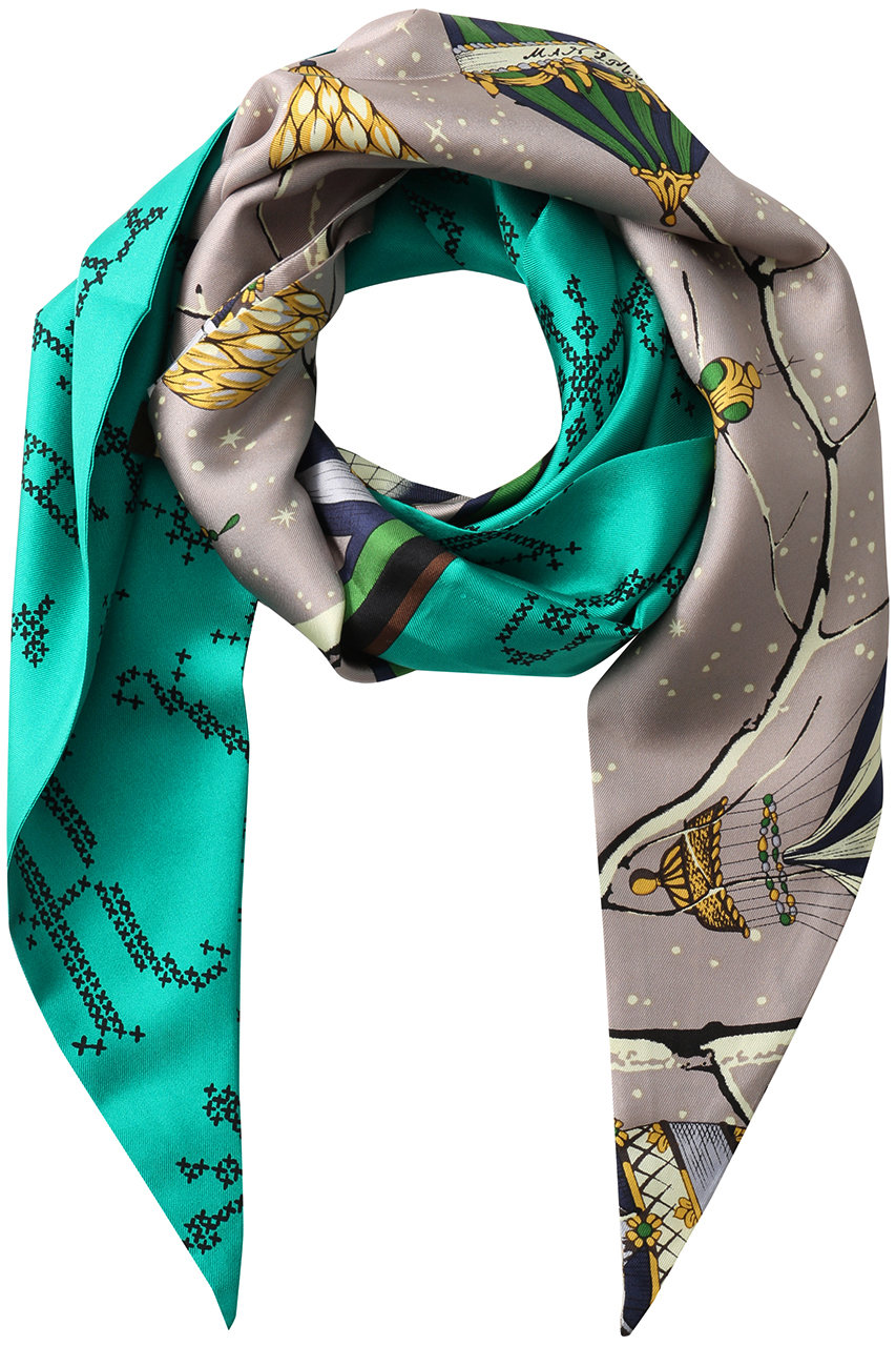 HELIOPOLE 【manipuri】DIAMOND スカーフ (グリーン, F) エリオポール ELLE SHOP HELIOPOLE 【manipuri】DIAMOND スカーフ (グリーン, F) エリオポール ELLE SHOP