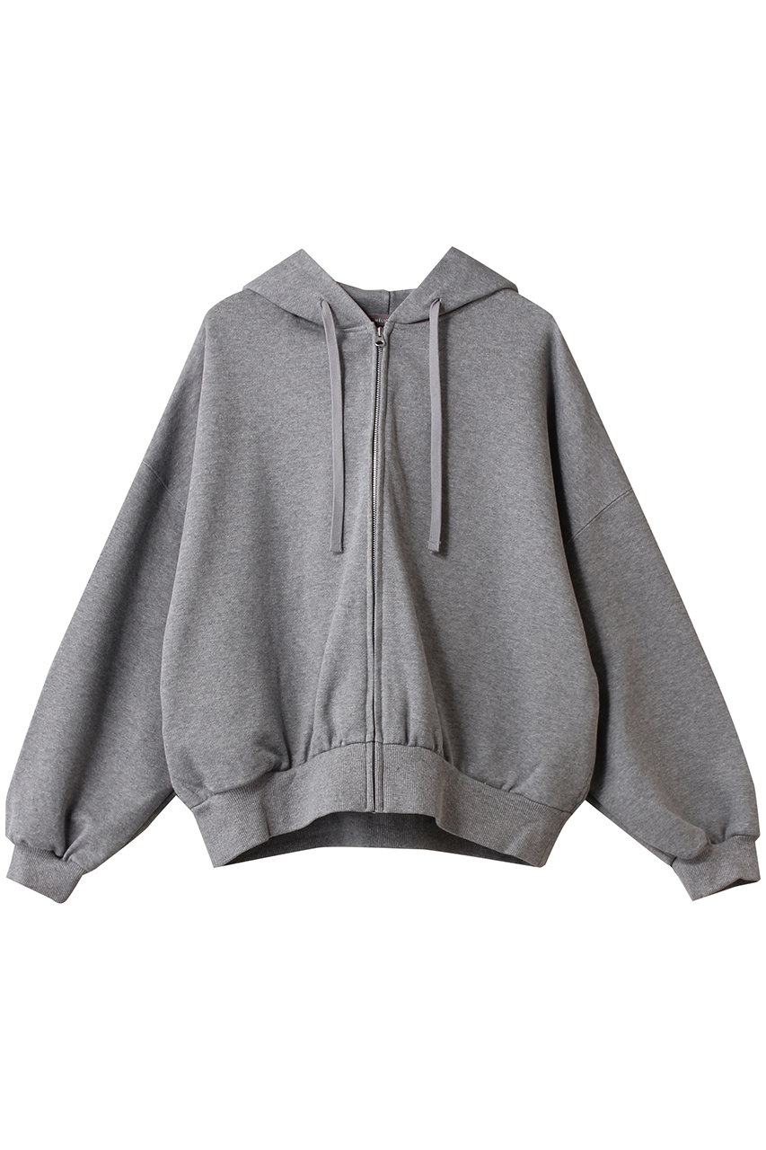 HELIOPOLE CROPPED SWEAT ZIP フーディー (グレー, 38) エリオポール ELLE SHOP HELIOPOLE CROPPED SWEAT ZIP フーディー (グレー, 38) エリオポール ELLE SHOP