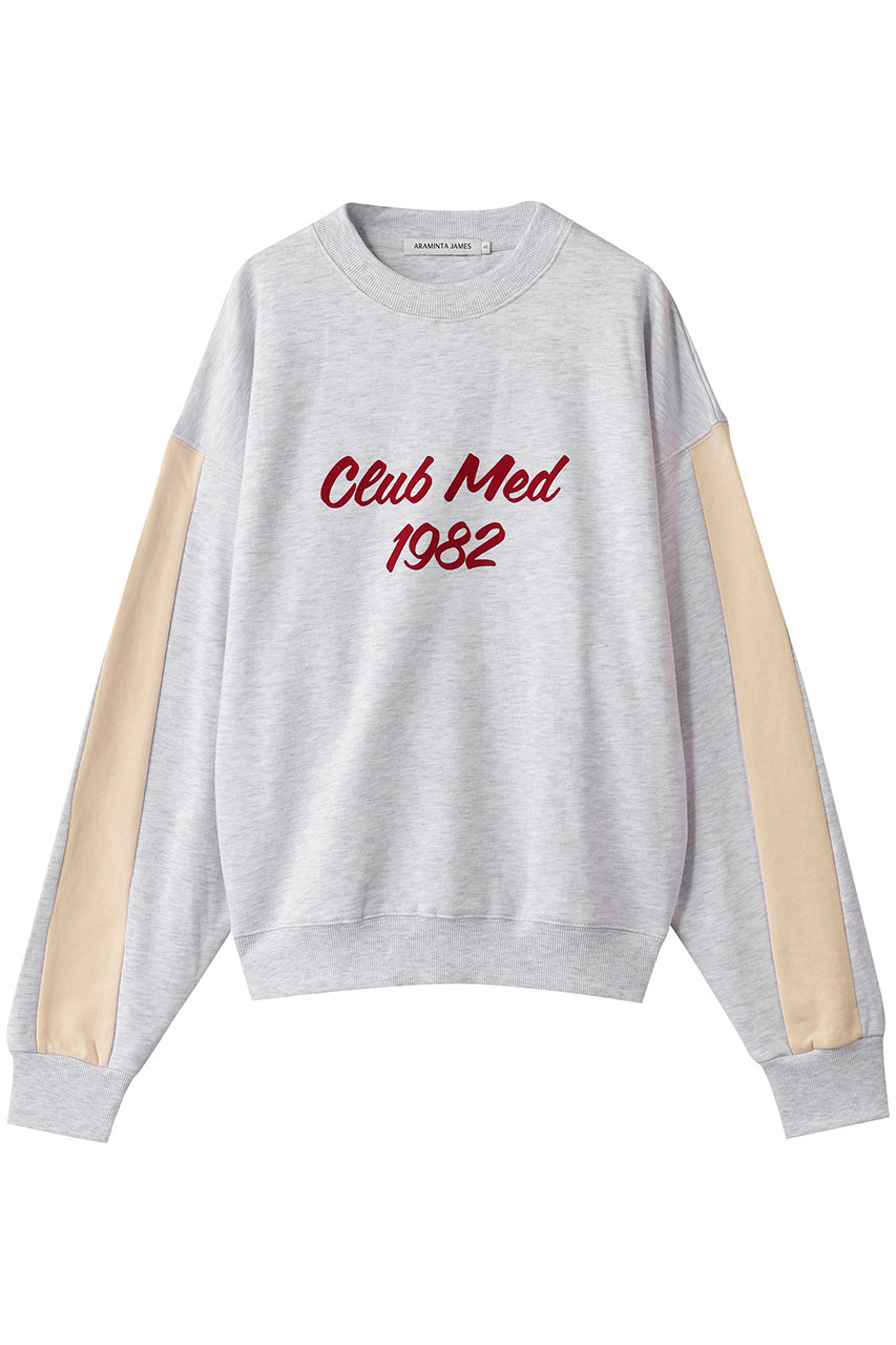 HELIOPOLE 【ARAMINTA JAMES】CLUB MED SWEATSHIRT スウェット (ライトグレー, S) エリオポール ELLE SHOP HELIOPOLE 【ARAMINTA JAMES】CLUB MED SWEATSHIRT スウェット (ライトグレー, S) エリオポール ELLE SHOP