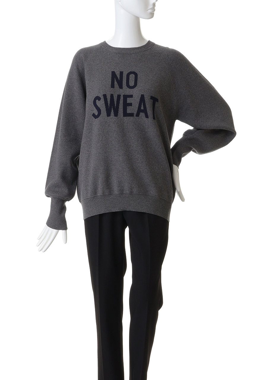 HELIOPOLE(エリオポール)｜ダブルジャカードロゴニット/グレー の通販