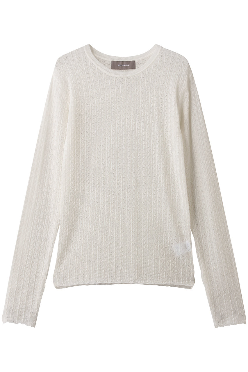 エリオポール/HELIOPOLEのPOINTAIL ロングスリーブニットT(アイボリー/25003036041HN)