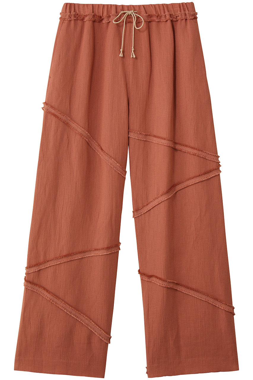 エリオポール/HELIOPOLEの【muller of yoshiokubo】PANAMA フリンジパンツ(テラコッタ/15036008066MNMLS25416)