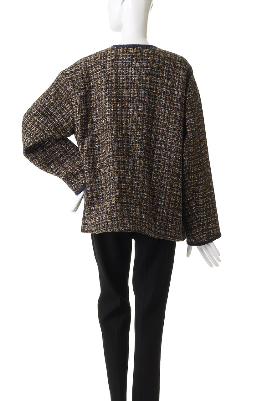 HELIOPOLE(エリオポール)｜ツイードビッグジャケット/ブラック の通販