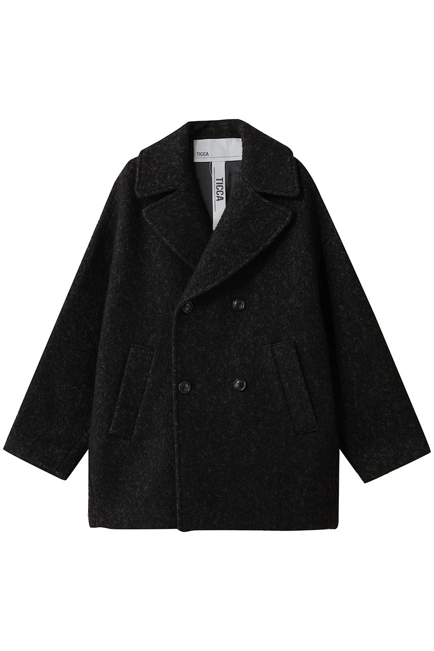 黒 ウール ピーコート 6つボタン 楽天市場】【要エントリー☆10/5は抽選でポイントバック