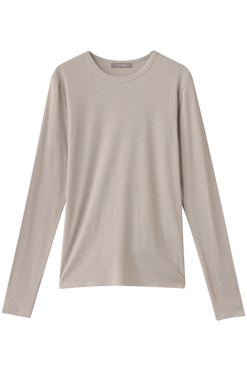 HELIOPOLE 【smooth skin series】CASHCOTTON クルー (ベージュ, 38) エリオポール ELLE SHOP