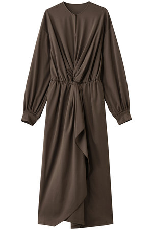 エリオポール/HELIOPOLEのダブルジャージーラッフルドレス(110500/110503)