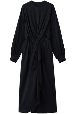 エリオポール/HELIOPOLEのダブルジャージーラッフルドレス(110500/110503)