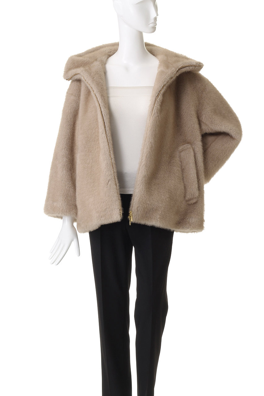 HELIOPOLE(エリオポール)｜ミンク調フェイクファーフーディーブルゾン