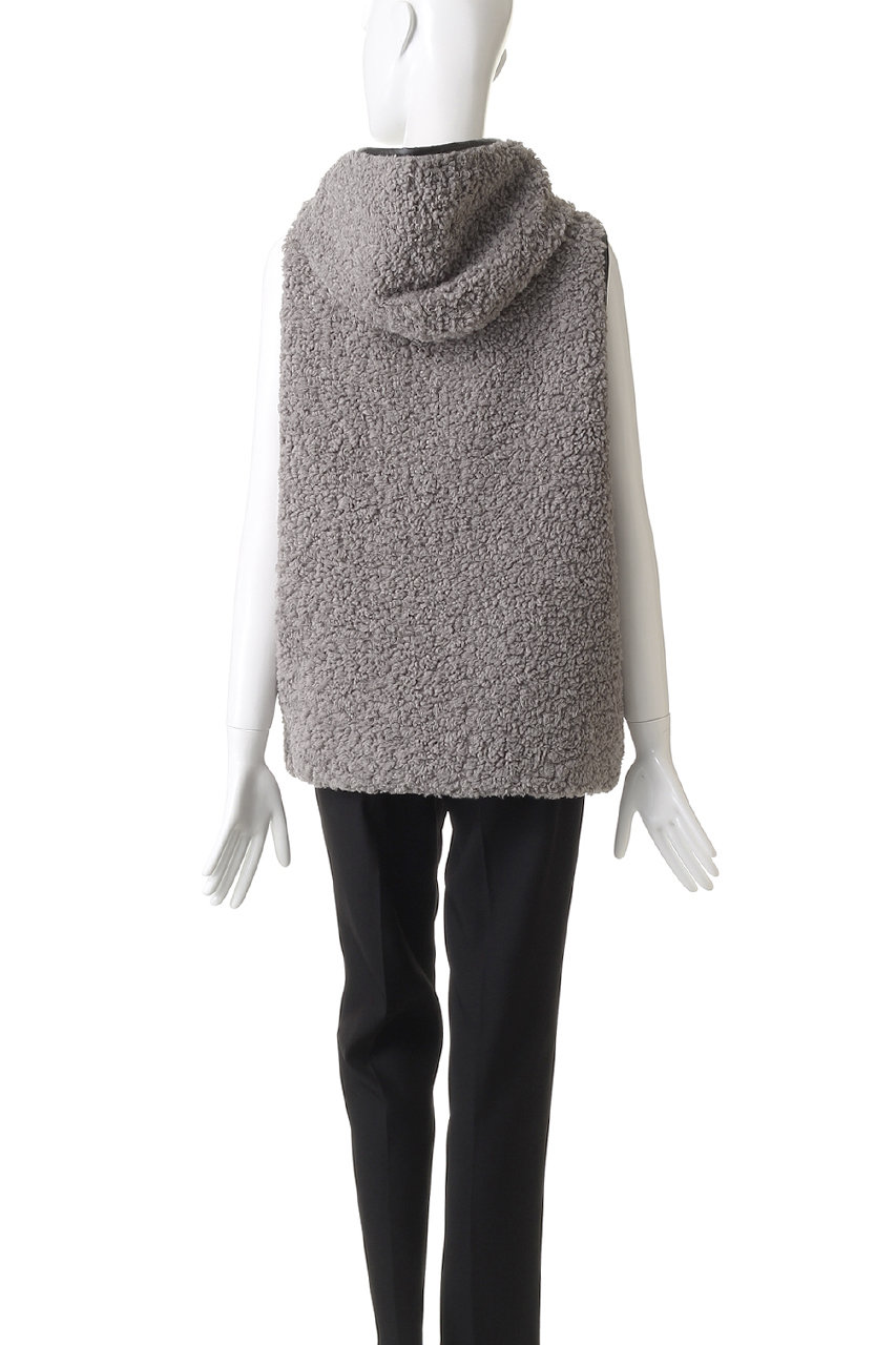 three dots フーディーベスト HELIOPOLE(エリオポール)｜【THREE DOTS】プードルボアフーディー