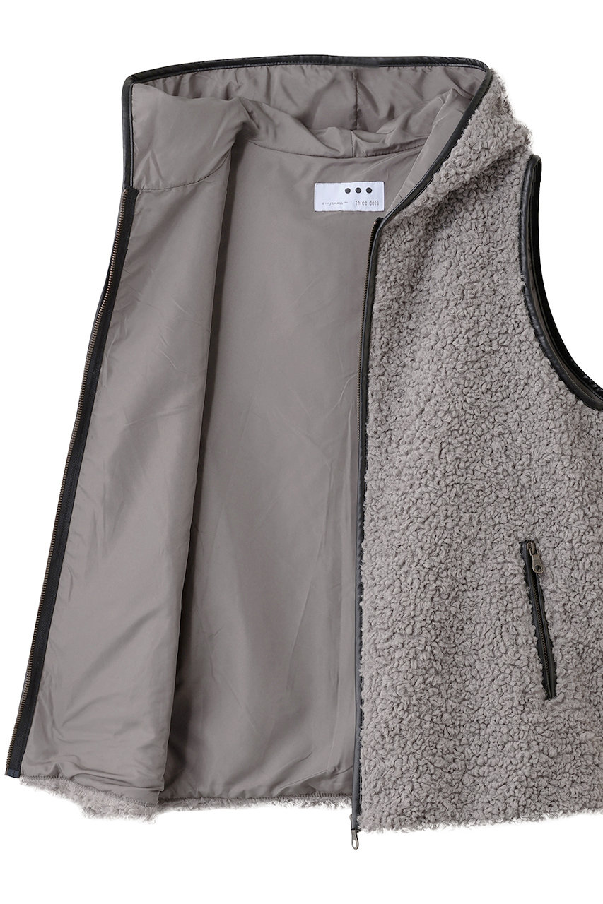 HELIOPOLE(エリオポール)｜【THREE DOTS】プードルボアフーディー