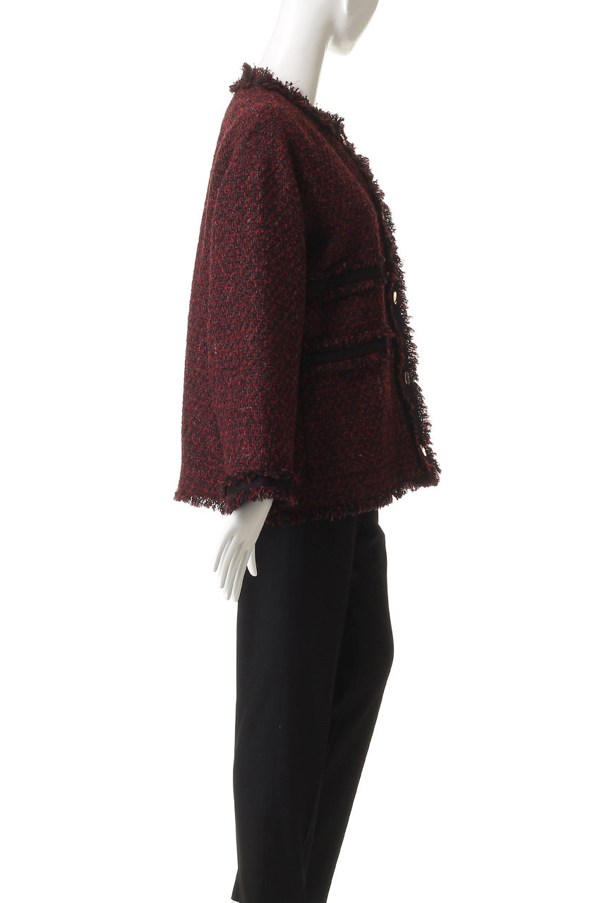 HELIOPOLE(エリオポール)｜ツイードブルゾン/ブラック の通販