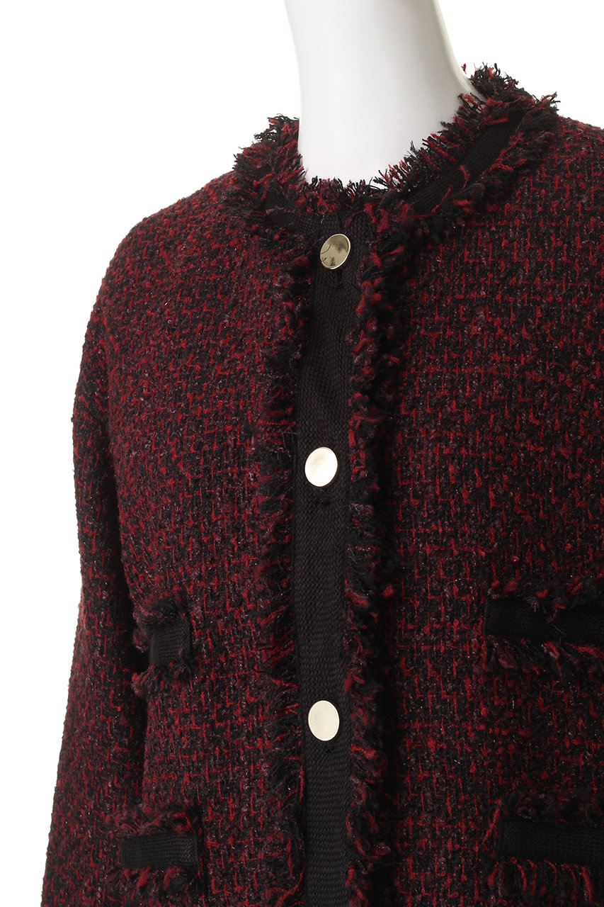 HELIOPOLE(エリオポール)｜ツイードブルゾン/ブラック の通販