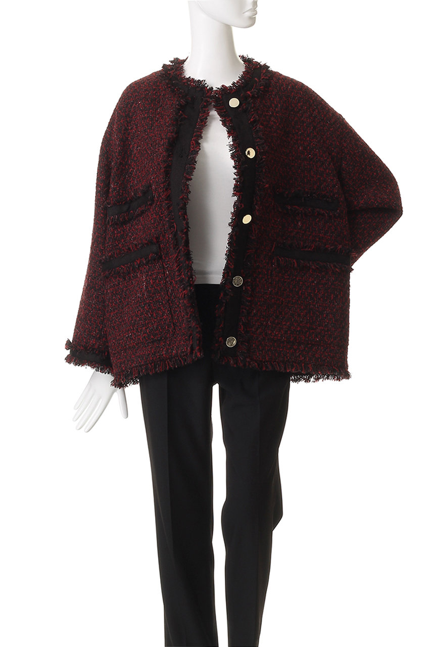 HELIOPOLE(エリオポール)｜ツイードブルゾン/ブラック の通販