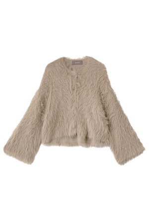 エリオポール/HELIOPOLEのフェイクファーニットカーディガン(110300/110303)