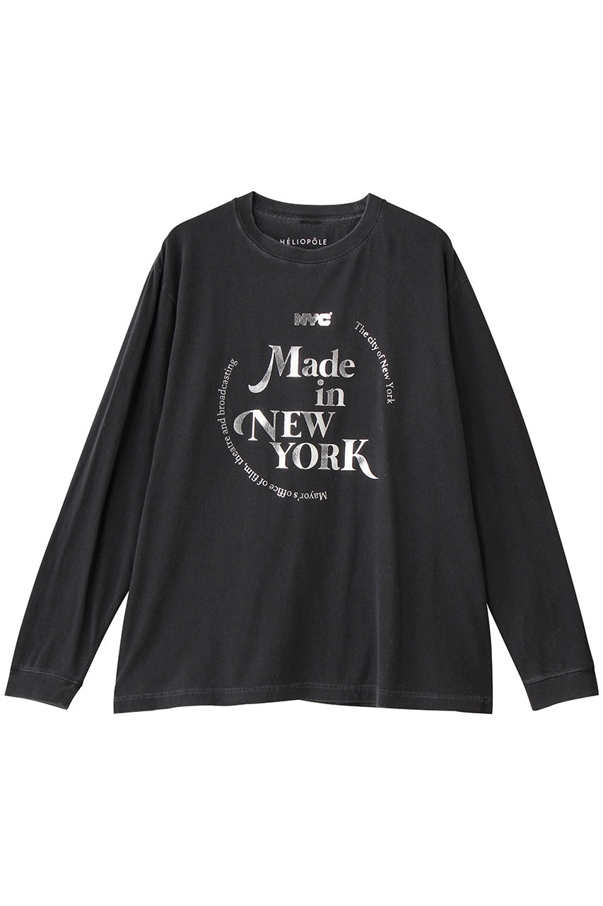 エリオポール/HELIOPOLEの【GOOD ROCK SPEED】NYC METALIC PRINT L/S Tシャツ(ブラック/25373007051GN25NYC-HOP-A)