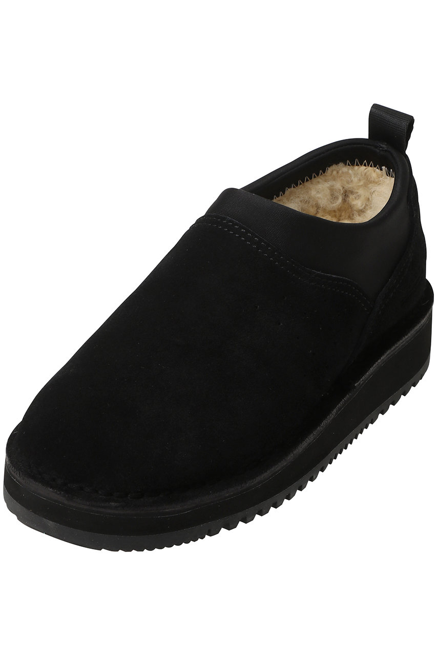 HELIOPOLE 【SUCOKE】フェイクムートン スリッポン (ブラック, 5(23)) エリオポール ELLE SHOP HELIOPOLE 【SUCOKE】フェイクムートン スリッポン (ブラック, 5(23)) エリオポール ELLE SHOP