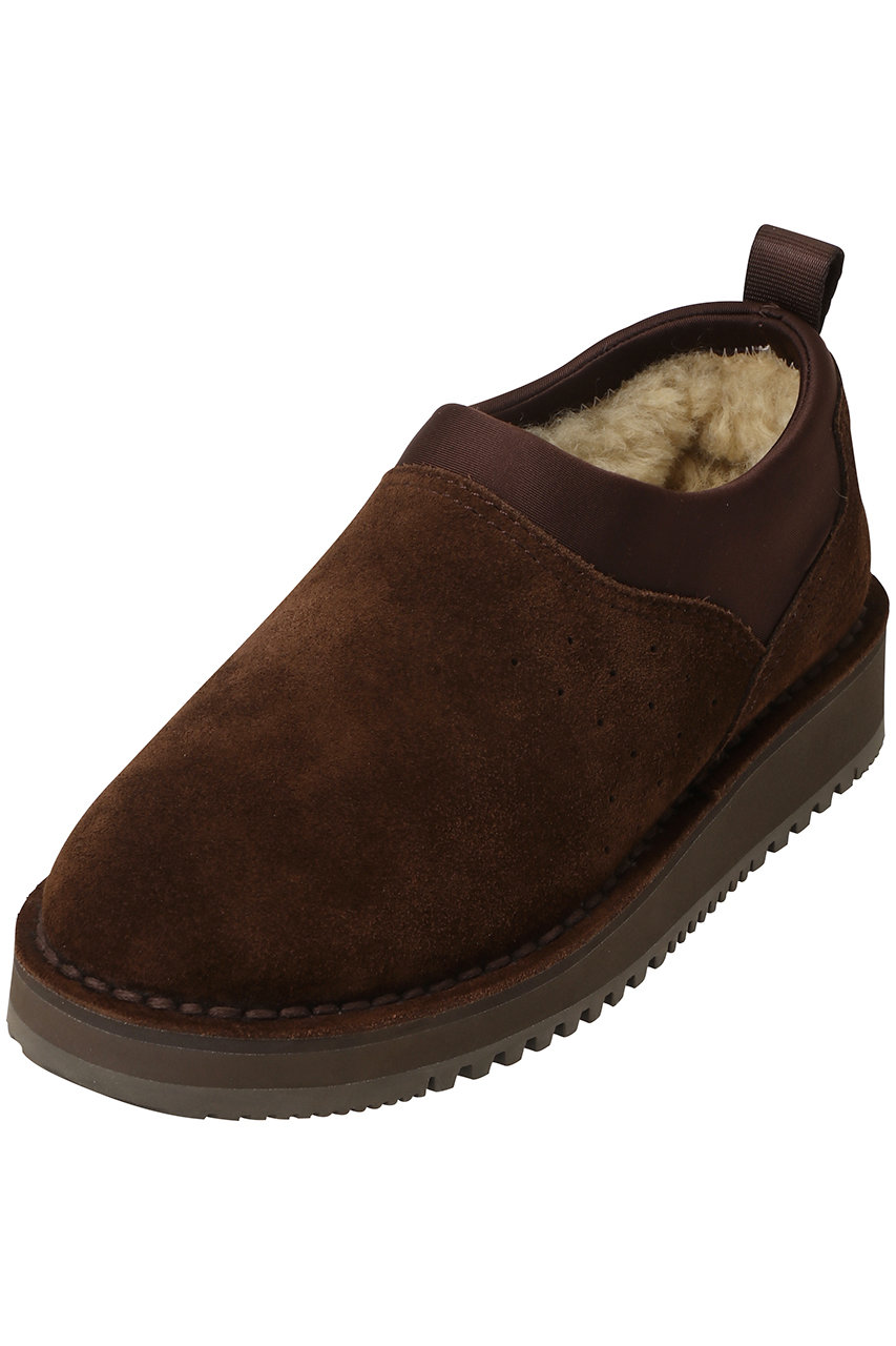 HELIOPOLE 【SUCOKE】フェイクムートン スリッポン (ブラウン, 6(24)) エリオポール ELLE SHOP HELIOPOLE 【SUCOKE】フェイクムートン スリッポン (ブラウン, 6(24)) エリオポール ELLE SHOP
