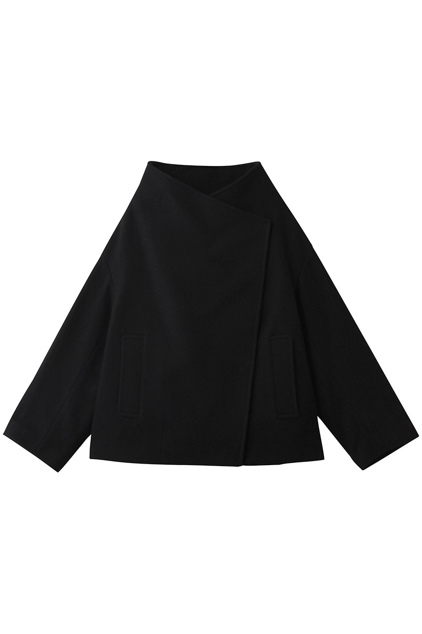 HELIOPOLE ウールスタンドカラーブルゾン (ブラック, 36) エリオポール ELLE SHOP