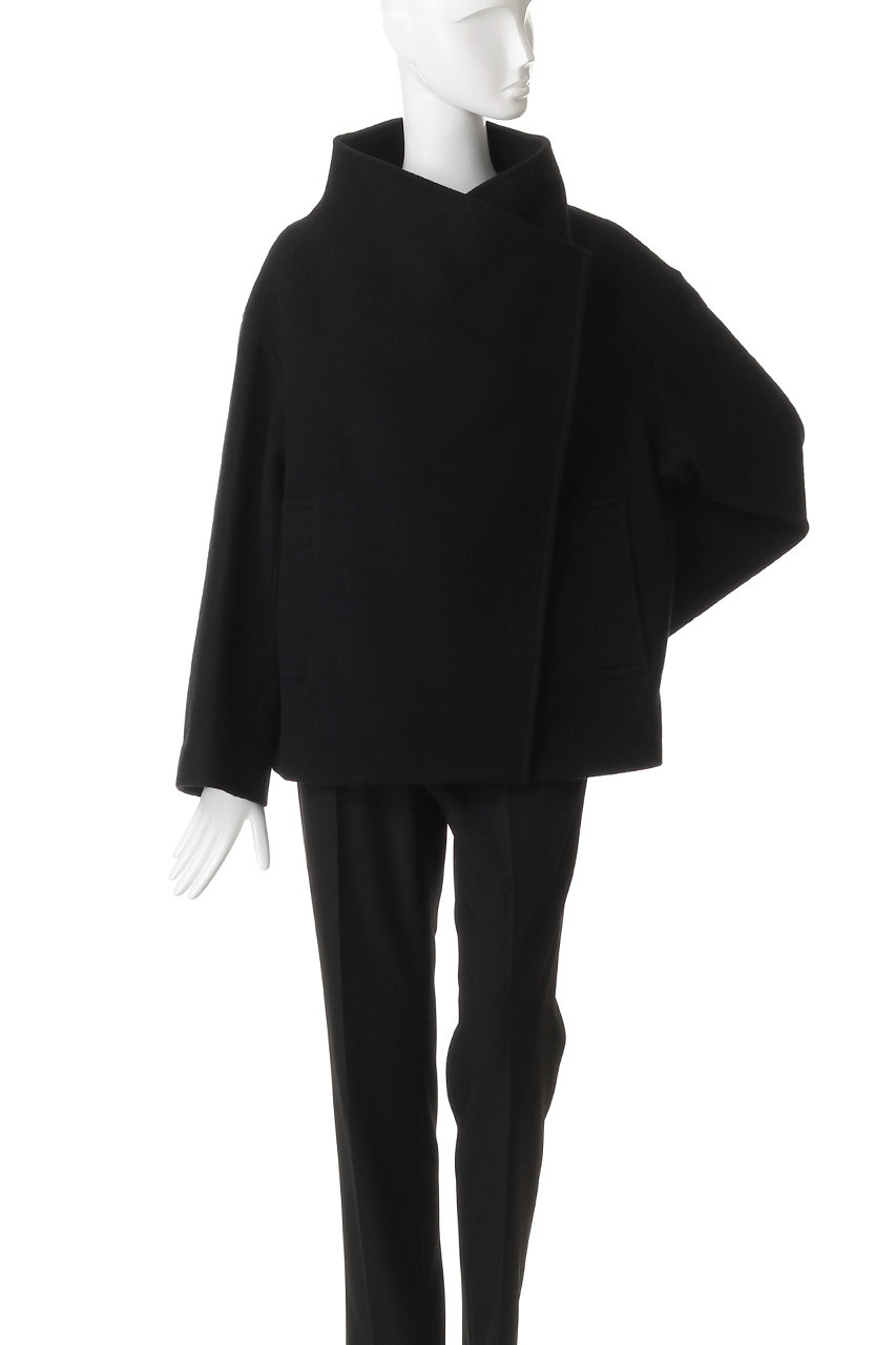 HELIOPOLE(エリオポール)｜ウールスタンドカラーブルゾン/ブラック の