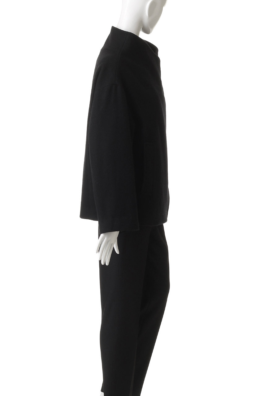 HELIOPOLE(エリオポール)｜ウールスタンドカラーブルゾン/ブラック の