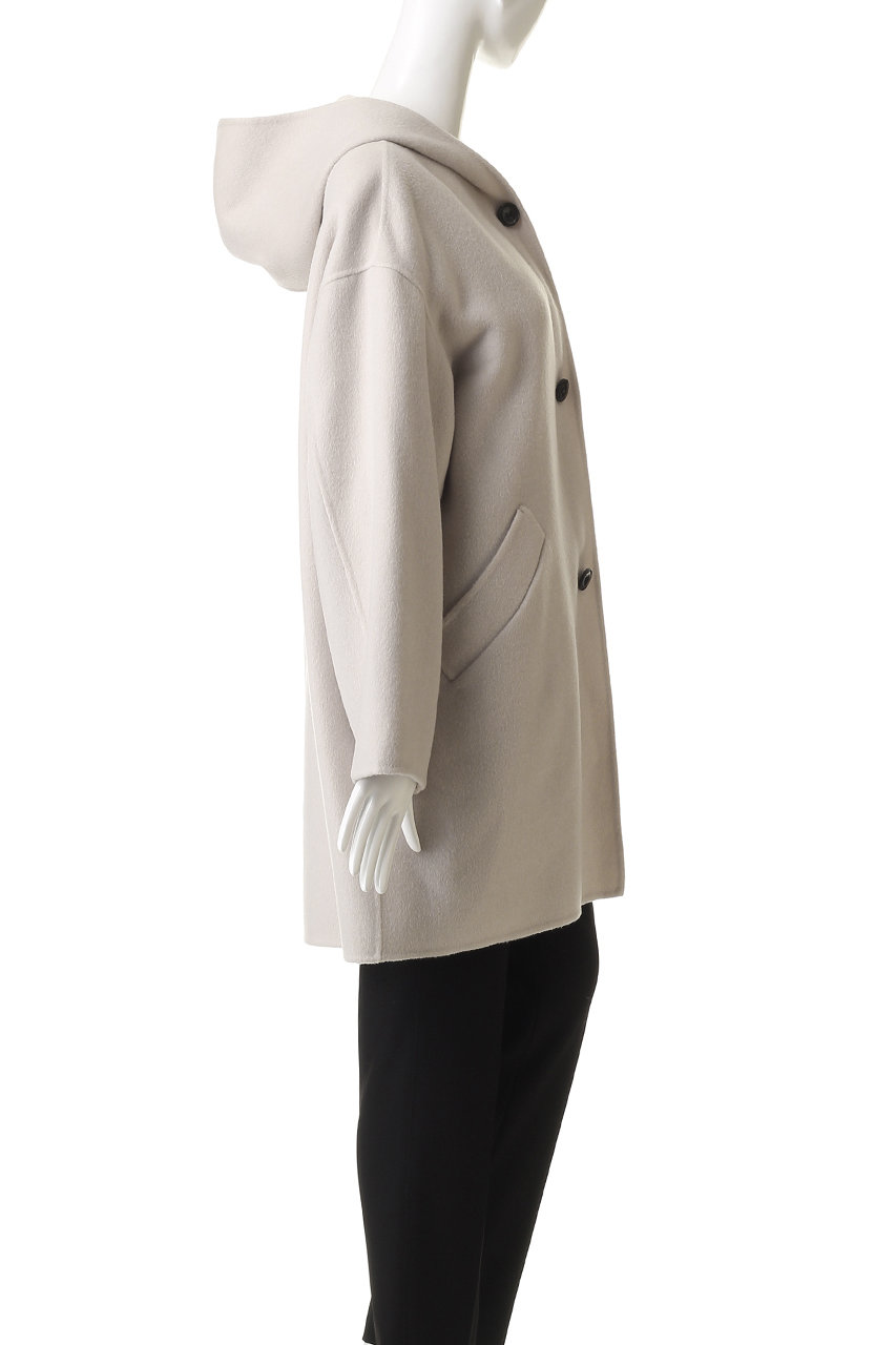 【お値下げ】美品　HELIOPOLE エリオポール　 コート　アウター　36 HELIOPOLE(エリオポール)｜ダブルフェイスフーディーコート/アイボリー