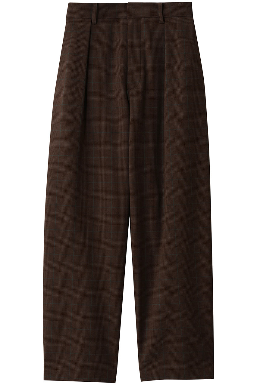 エリオポール/HELIOPOLEのチェックカーヴィーパンツ(ブラウン系/25003072066HN)