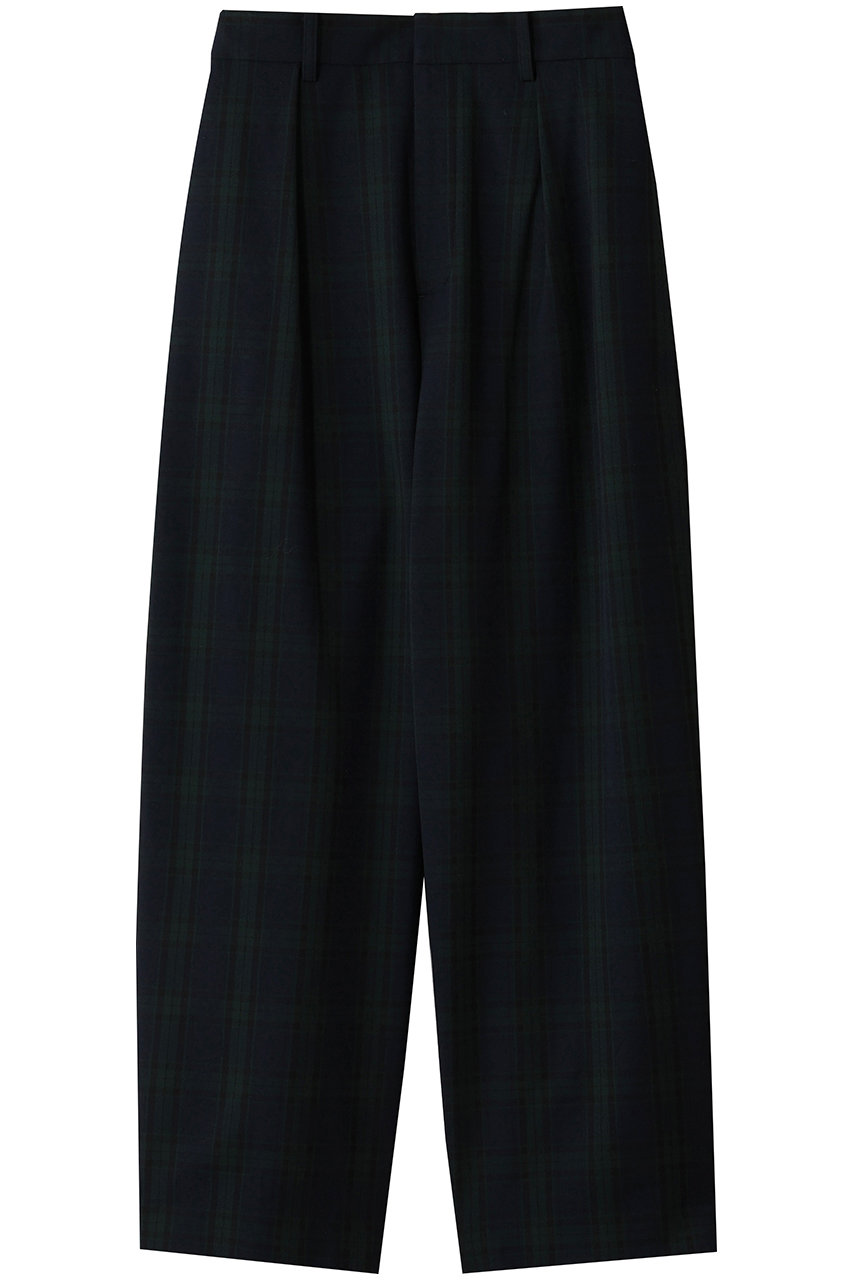 エリオポール/HELIOPOLEのチェックカーヴィーパンツ(グリーン系/25003072066HN)