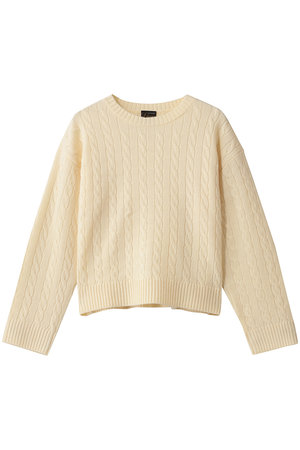 エリオポール/HELIOPOLEの【Letroyes】ケーブルクルーネックニット(110300/110301)