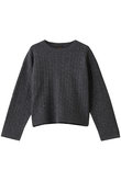 【Letroyes】ケーブルクルーネックニット