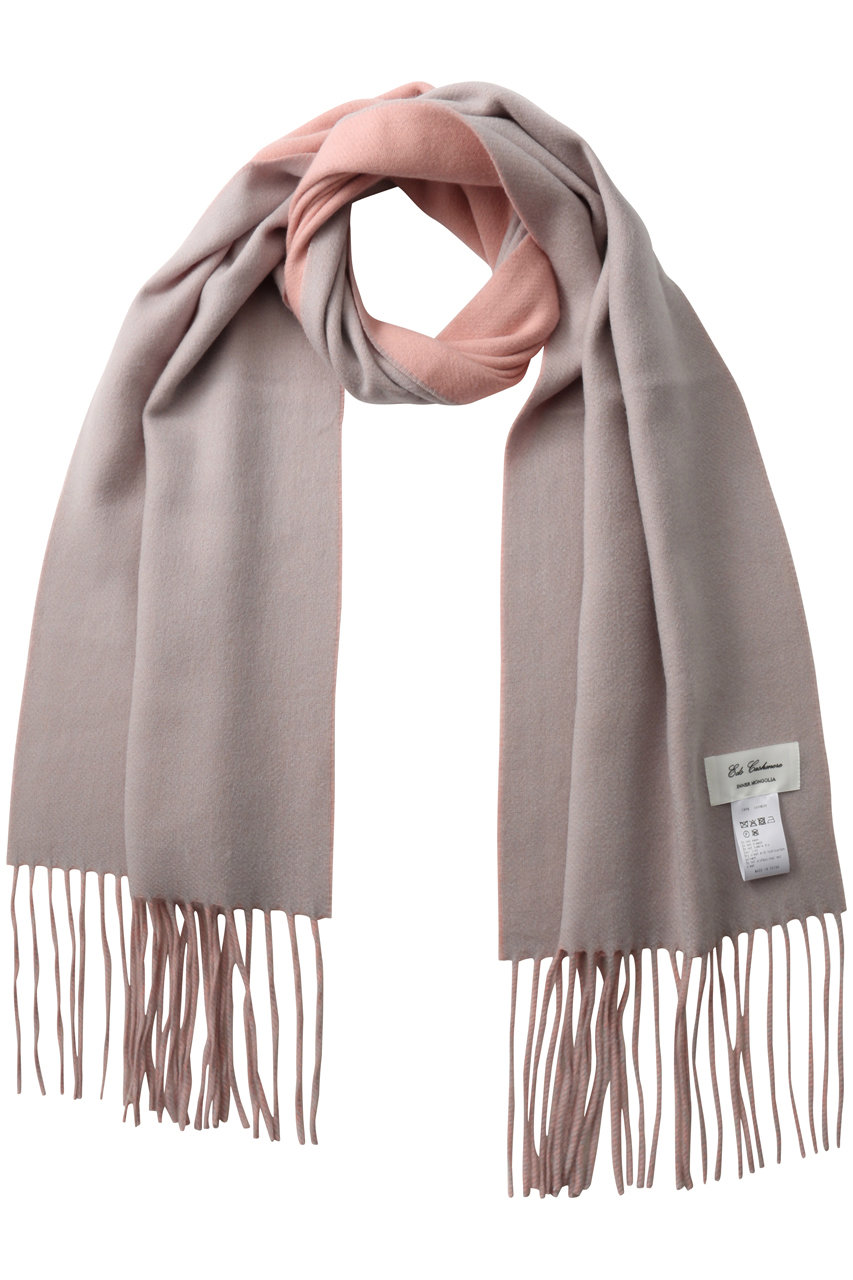 エリオポール/HELIOPOLEの【Eds Cashmere】CASHMERE リバーシブマフラー(ライトグレー/25605006083EN)