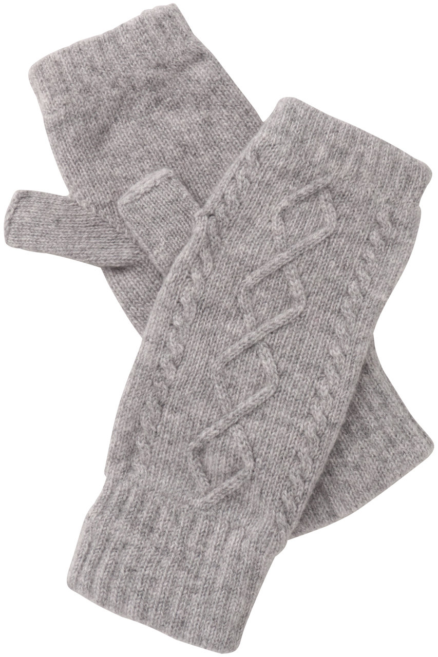 エリオポール/HELIOPOLEの【WILLIAM BRUNTON】ARAN リストウォーマー(ライトグレー/25317001086WNWB-2404A)