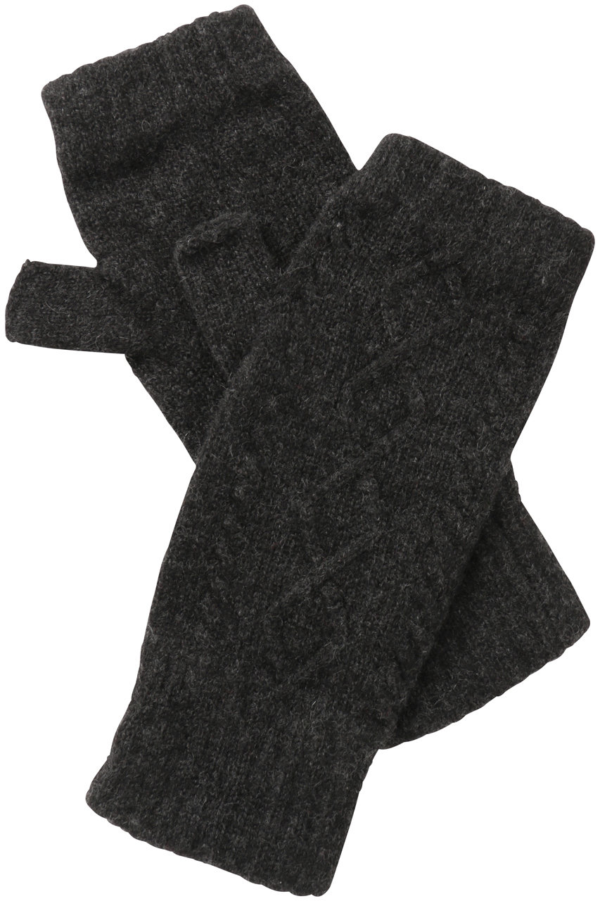 エリオポール/HELIOPOLEの【WILLIAM BRUNTON】ARAN リストウォーマー(チャコールグレー/25317001086WNWB-2404A)