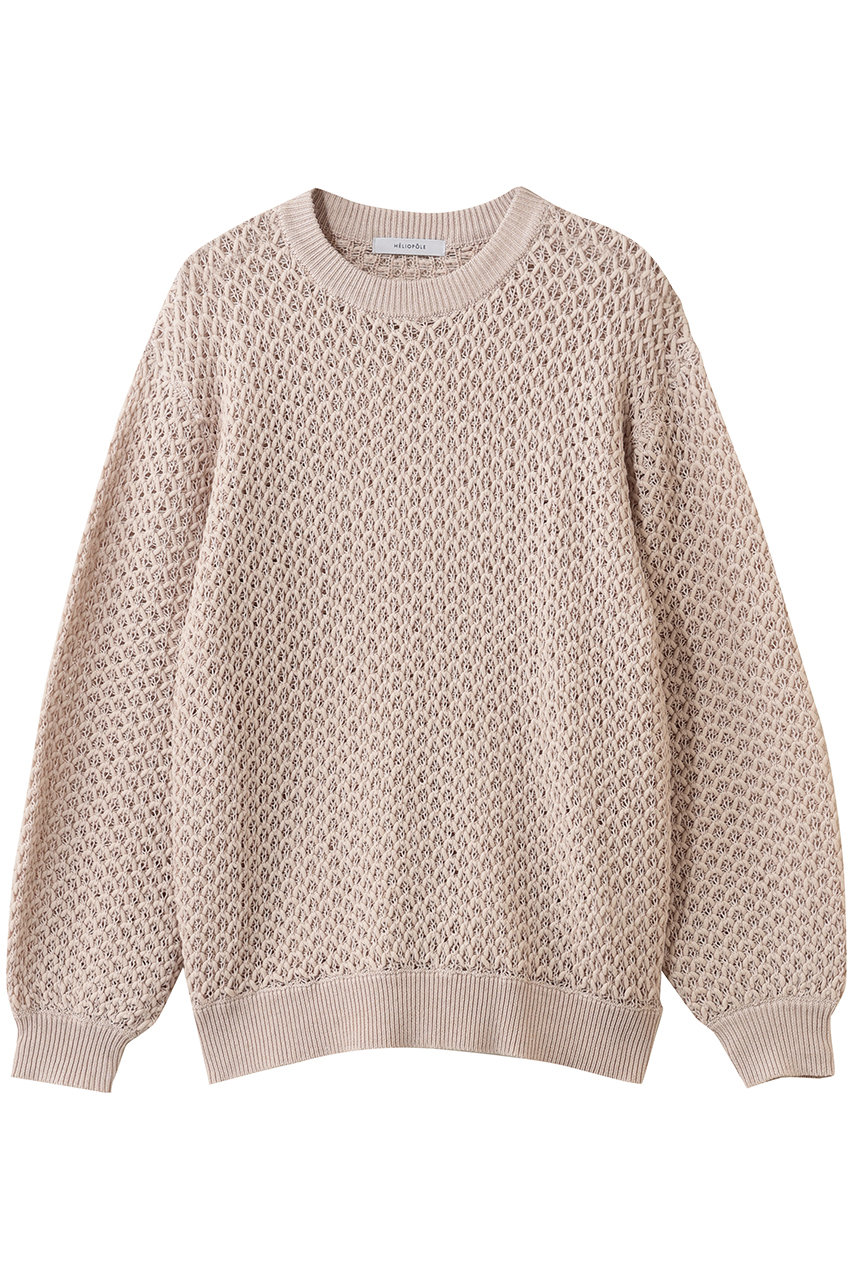 エリオポール/HELIOPOLEのリリーヤーンメッシュニット(ベージュ/16003003041HN)