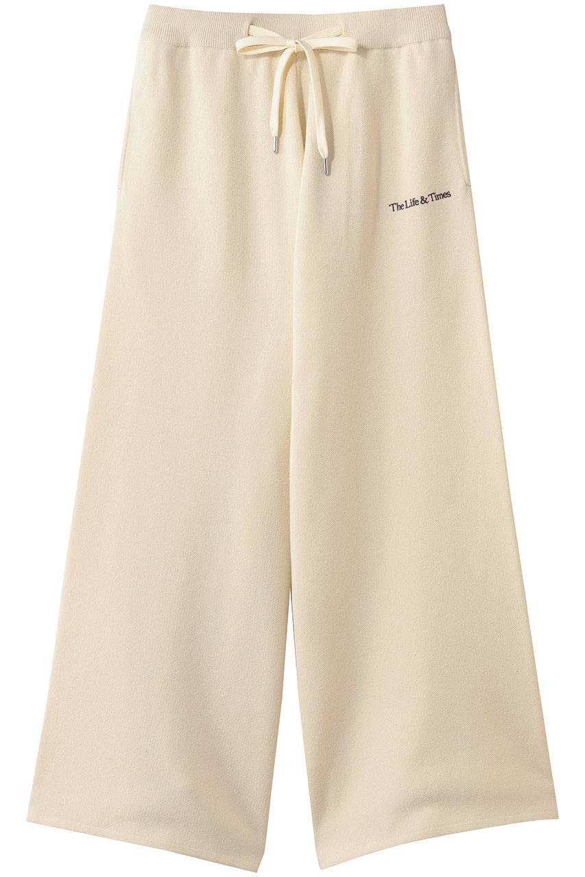 エリオポール/HELIOPOLEの【J.J Mancer】ニットワイドパンツ(アイボリー/16063002051JNKNIT PANTS)