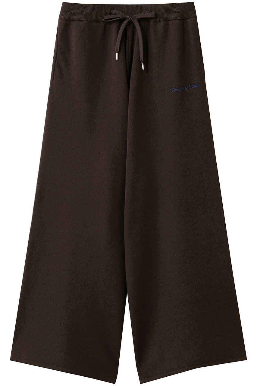 エリオポール/HELIOPOLEの【J.J Mancer】ニットワイドパンツ(ブラウン/16063002051JNKNIT PANTS)