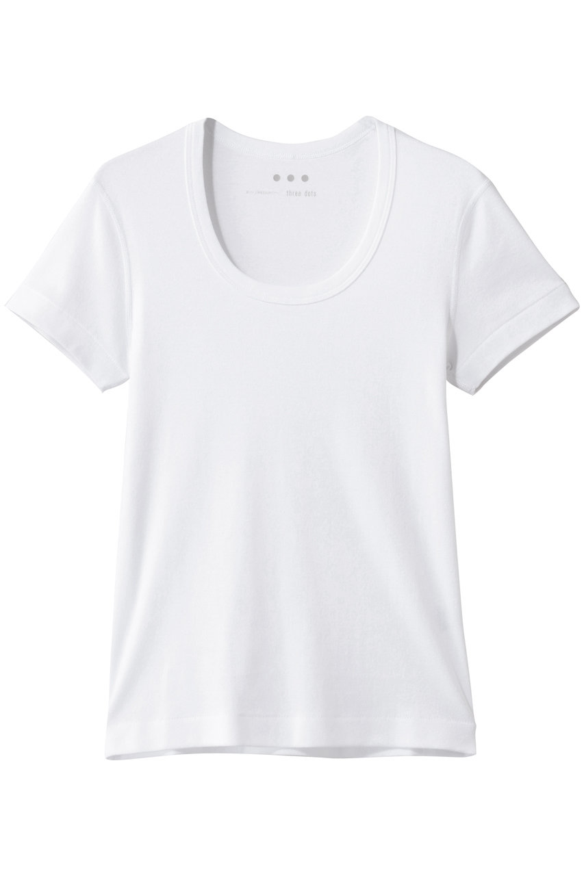 エリオポール/HELIOPOLEの【THREE DOTS】JESSICA S/S カットソー(ホワイト/15047004051TR)